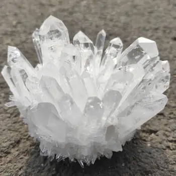 100%Looduslik Valge Kristall Klastri Druse Quartz Crystal Võlukepp Nunatak Tšakra Tervendavat Reiki Kivi, Veeru Punkti Kiirguse