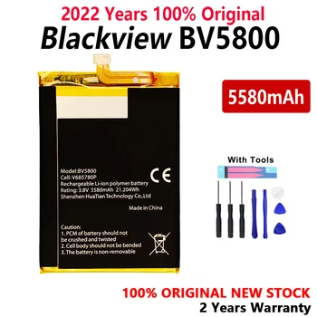100% Originaal BV5800 5580mAh aku Blackview BV5800 / BV5800 Pro Telefon Kõrge Kvaliteediga Patareid Bateria Kingitus Vahendid
