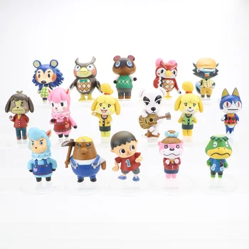 16Pcs/Set Cartoon Mäng Animal Crossing Anime Tegevus Arvandmed Mänguasjade Kogumise PVC Mudel Nukud Kodu Kaunistamiseks Lastele Kingitused