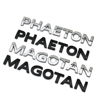 16mm Kõrgusega Kroomitud Metallist Tsink MAGOTAN PHAETON Eraldi Tähed Saba Logo Refitting Auto-Styling Embleem, Rinnamärk 3D Kleebis jaoks VW