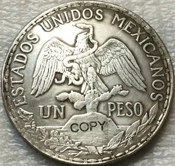 1909 Mehhiko 1 Peesot münte, KOPEERI 39mm
