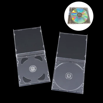 1tk Üliõhukesed Standard DVD Puhul Läbipaistev CD Paketi Kaasaskantav CD Ladustamise Kasti