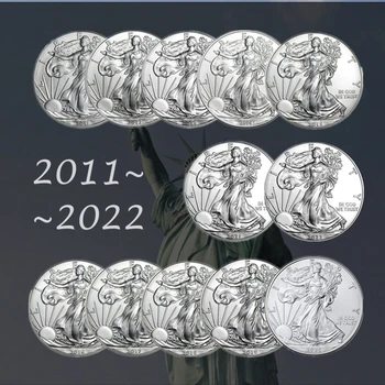 2011--2022 Ameerika vabadussammas Väljakutse, Mündi 1 oz Fine Silver Kollektsiooni-Ameerika Mündid Uue Aasta Kingitus Trahvi Kogumine