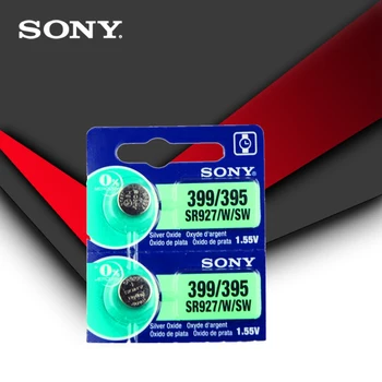 2pc Sony 100% Originaal 395 SR927SW 399 SR927W LR927 AG7 1.55 V Watch Aku SR927SW 395 Nuppu Mündi Raku MADE IN JAPAN