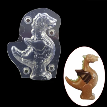 3D Dinosaurus Kuju Polükarbonaat Šokolaadi Hallitus Koogid Kaunistus Kondiitritooted Vahendid Küpsetamine Kook Hallituse Bakeware