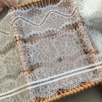 3meter Peen tülli kahepoolsete ripsmed pits rõivamanused DIY krae servast seeliku ääre varruka kaunistamiseks materjali