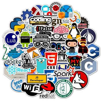50tk/kott Lahe Programmeerimine Kleebised Logo Interneti-Tarkvara Kleebis Naljakas Kingitus Geeks Häkkerid Arendajad DIY Sülearvuti Telefon