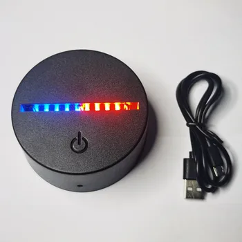 80Pcs 3D LED Night Light Kahe Tooni Lamp Base, USB-Kaabel Värvikas Valguse Alus Tabel Pulm Jõulud Decor Omanik Valgustus