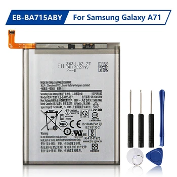 Asendamine Aku EB-BA715ABY Samsung Galaxy A71 SM-A7160 Laetav Aku 4500mAh Tasuta Tööriistad handsel