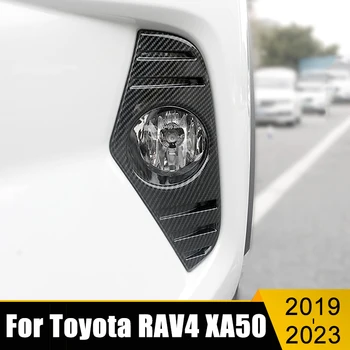 Auto Tarvikud Toyota RAV4 RAV 4 XA50 Hübriid 2019-2021 2022 2023 ABS Süsiniku udutule Raam Juhul Sisekujundus Kate Kleebised