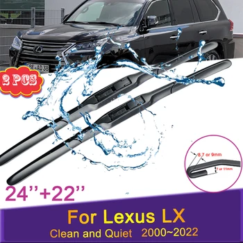 Auto harjadega jaoks Lexus LX 470 570 LX470 LX570 J201 J80 J300 2000~2022 esiklaasi Frameless Vastupidav Kummist Tarvikud