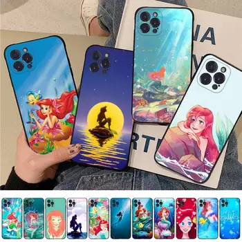Disney Little Mermaid Telefon Case For iPhone 14 13 12 Mini 11 Pro XS Max X-XR SE 6 7 8 Plus Pehmest Silikoonist Kate