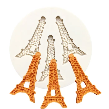 Eiffeli Torn Silikoon Sugarcraft Hallituse Küpsist, Šokolaadi Cupcake Küpsetamine Hallituse Fondant Kook Dekoreerimiseks Vahendid