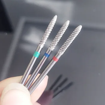KIMAXCOLA Karbiid Nail Drill Bits Freesid Pöörlevad Burr Bits Maniküür Pediküür Elektriline Masin Tarvikud Küünte Vahendid
