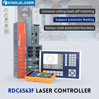 KINDLELASER Originaal Fiber Laser Töötleja Ruida RDC6563F Automaatne kalibreerimine Kolme Telje Kontrolli 1064nm Kiudaineid Lõikamise Masin