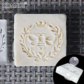 Kuninganna Mesi, Käsitöö Seep Tempel Bee Muster Diy Looduslikku Seepi Teha Stamp Tool Läbipaistev Seep Peatükk Kohandatud Kingitus EZ0198MF