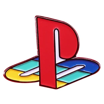 Logo PS1 emailiga pin-Retro Elektrooniline mäng konsooli gamer nostalgia tarvik