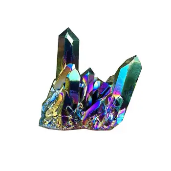 Looduslik Kvarts Kristalli Titanium Rainbow Klastri Punkti Haruldaste Kodu Kaunistamiseks Käsitöö Reiki Kivi, Võivad Paranemiseks Isend Mineraal