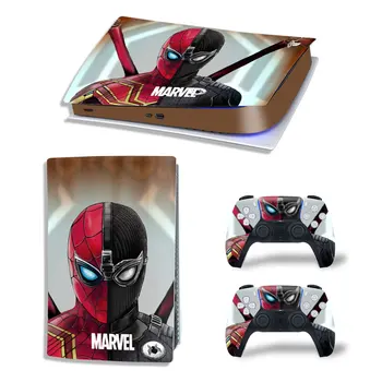 Marvel SpiderMan PS5 Digital Edition Naha Kleebis Decal Kaas PlayStation 5 Konsool ja 2 Kontrollerid PS5 Nahk, Vinüül Kleebis