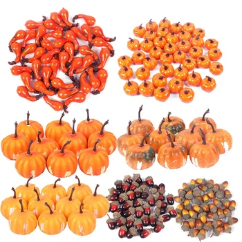 Mini Kunstlik Kõrvits Simulatsiooni Taimsed Thanksgiving Halloween Teenetemärgi Prop Sügisel Pulmad Decor Tabel Kaunistused