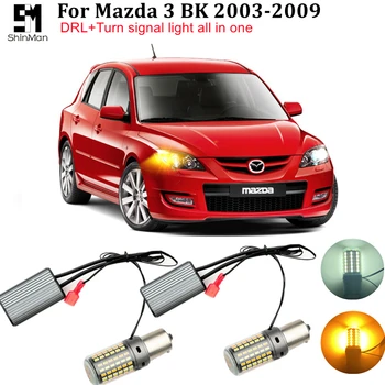 Näiteks Mazda 3 BK tarvikud 2003-2009 suunatuli led Auto LED PÄEVATULED päevatuled&Külgmised suunatuled kerge