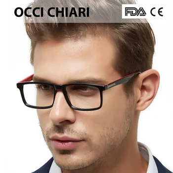 OCCI CHIARI Mehed Prillide Raamid Prillid oculos de grau gafas Atsetaat Selge Objektiiv Optiline Lühinägevus Retsepti Prillid W-CAPUA