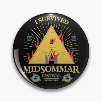 Ohverdamine - Midsommar Festival Pehme Emailiga Pin-Müts Mood Ehteid Rinnamikrofon Metallist Pin Badge Cartoon Decor Sõle Armas Krae Väljavalitu