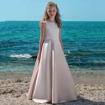 Printsess Pits Flower Girl Kleidid 2020 Tülli Tüdrukute Võistlused Kleidid Esimene Õhtusöömaaeg Kleidid Roosa Armas Lapsed Õhtul Hommikumantlid