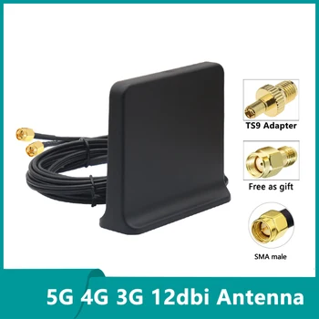Signaali Suurendada 5G 4G LTE, 3G GSM Mimo Antenni Kõrge Saada 12dbi 600~6000Mhz Väline Omni WiFi Antenni TS9 SMA Isane Ruuter