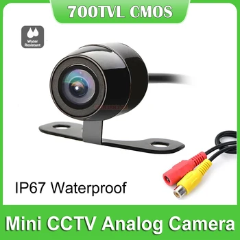 Super Mini 600TVL Värv CCTV CVBS Analoog Kaamera Väljas IP67, Veekindel lainurk Auto Turvalisuse Kaamera Ees View Kaamera