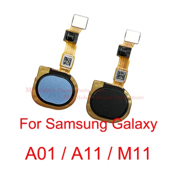 Touch ID Fingerprint Sensor Nuppu Home Klahvi Flex Kaabel Samsung Galaxy A01 A015F A11 A115F M11 M115F Klahvi Menu Nupp
