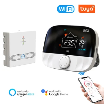 Tuya RF Wireless Termostaat Vee-Gaasi Katel Ajami Programmeeritavad Temperatuuri Kontroller Alexa Google Home & Smart Home