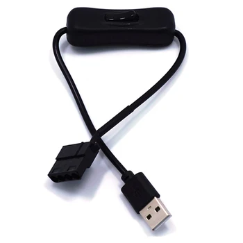 USB 4Pin Molex koos Lülitage ARVUTI Ventilaatori Pistik Kaabli Adapteri Juhe