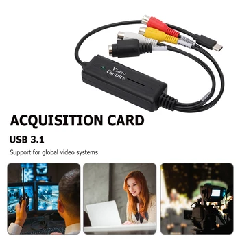 Uus USB-3.1 Audio-Video Capture Card USB-C-CCTV DVD, VCD, MP4 Järelevalve Audio-Video-Capture Kaardi Adapter Capture Video