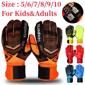 Väravavaht Kindad Soccer Jalgpalli Premium Kvaliteet Sõrmekaitse Lapsed Lapsed Noored Täiskasvanud Eesmärk Loomapidaja Jalgpalli Väravavaht Kindad