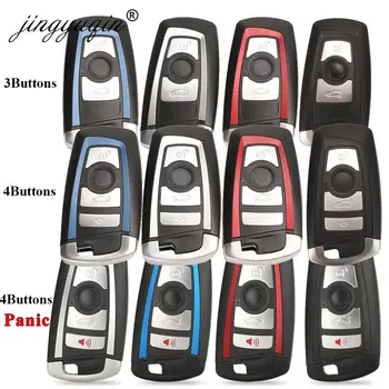 jinyuqin Smart Auto Key Shell kaugematesse Võtmeta Juhul BMW CAS4 F FEM 3 5 7-Seeria, E90 E92 E93 X5 F10 F20 F30 F40 Paanika FOB